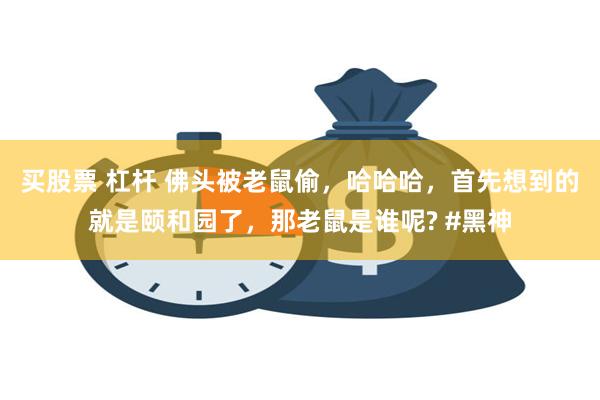 买股票 杠杆 佛头被老鼠偷，哈哈哈，首先想到的就是颐和园了，